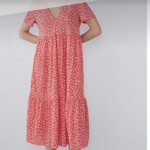Zara midi floral dress